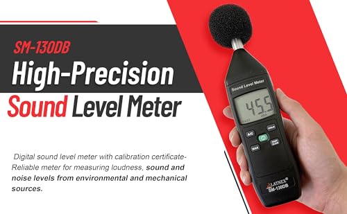 LATNEX SM-130DB Digital Sound Level Meter Type 2, 35-130dB, Cert