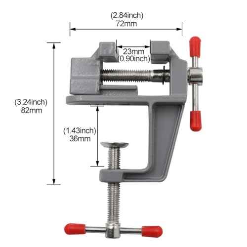Mini Table Bench Vise Clamp Work Bench Swivel Vice Univeral Portable Work Bench Vise Jewelry DIY Repair Hobby Craft Repair Tool