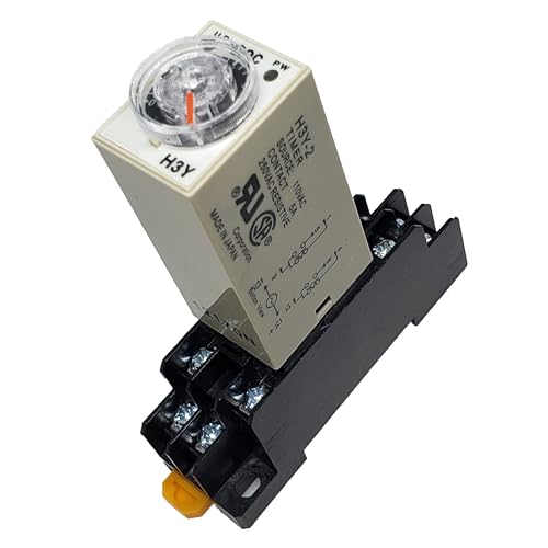 AC 110V Delay Timer Relay 0-60 Seconds with Base Socket for Automation
