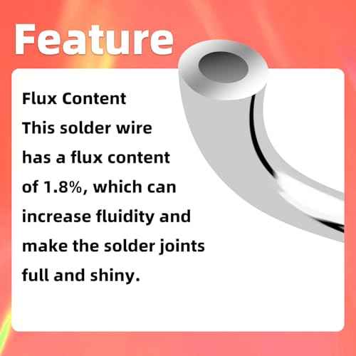 HengTianMei 60/40 Rosin Core Low Temp Tin Lead Solder Wire, for Soldering Electronic Devices (1.2mm/50g)