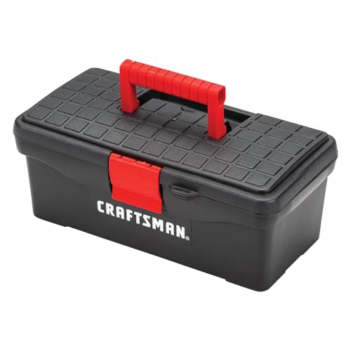 CRAFTSMAN 13-Inch Lockable Tool Box with Interior Tray - Red/Black (Pack of 1)