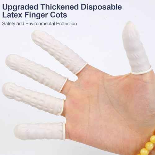 Finger Cots Finger Gloves Disposable(Approx 480pcs),Medium Finger Protectors,Finger Covers Protection for Finger Tips,Thumb Protector for Electronic Repair, Handmade, Industrial Apply