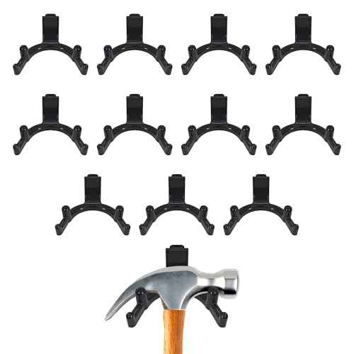 Tool Hook for Lifetime Shed Accessories: 12 Pcs ABS Storage Shed Hooks for Electric Hand Gardening Tools - Does Not Work on Horizontal Siding Sheds - Black