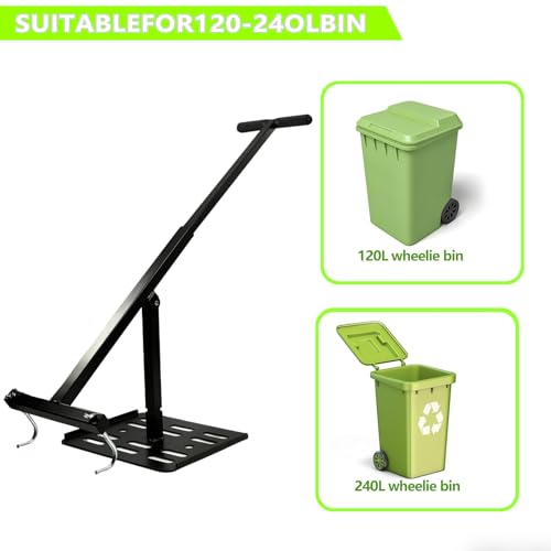 Manual Trash Compactor for 240L Wheelie Bins - Garbage Compression Tool