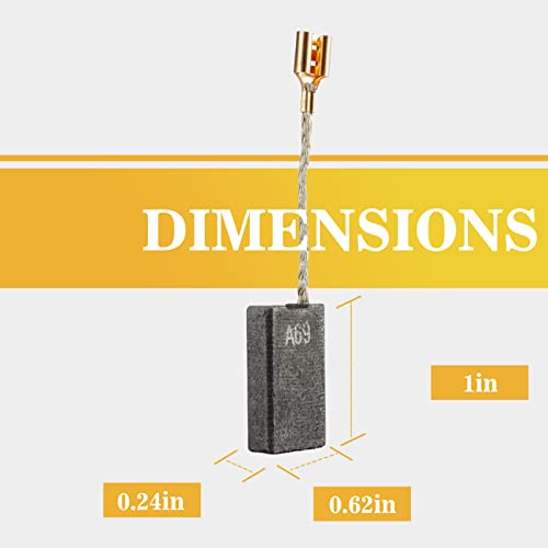 4 Pack 1617014126 Carbon Brushes Compatible with Bosch 11316EVS 11317EVS 11311EVS 11223EVS,Bosch Motor Carbon Brush Replacement Part.