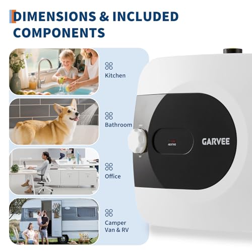 Garvee 4 Gallon Mini Electric Under Sink Water Heater - Instant Hot Water Tank