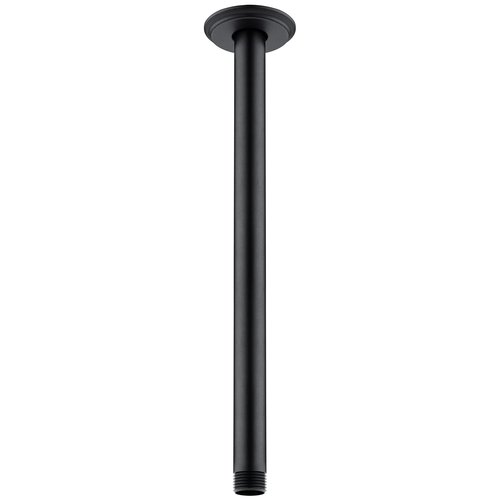 Anpean 12 Inch Shower Arm and Flange Matte Black, Ceiling Mounted Shower Arm for Rain Shower Head