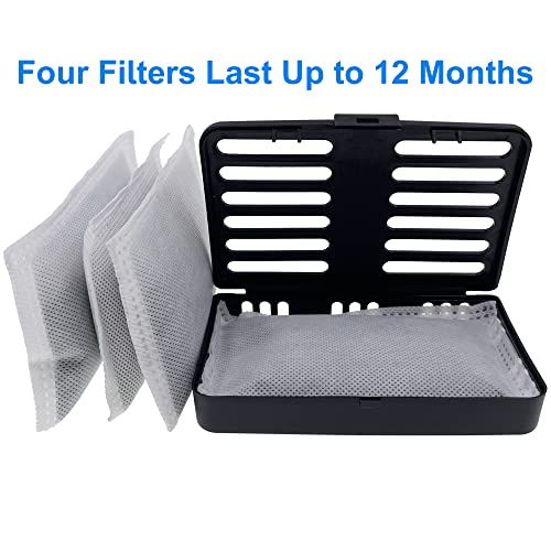 Activated Charcoal Trash Can Odor Absorbing Filter Refill (Black) ShuRex