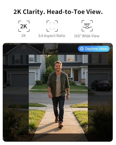 Aqara G400 Video Doorbell with Chime - 2K HD, Wired/PoE, HomeKit Secure Video