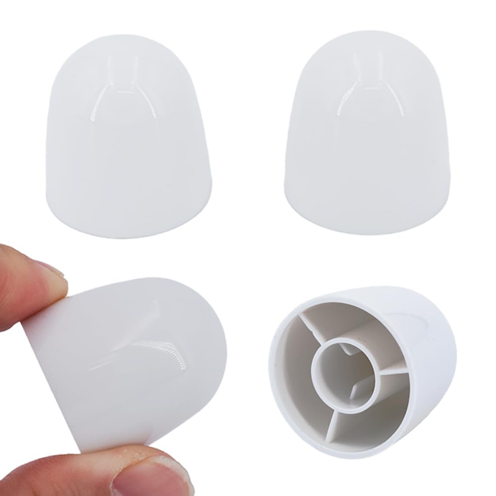 Toilet Bolt Caps Toilet Bolt Covers Toilets Screw Cover Caps Decorative 4 Pieces 1.26 Inch Height Avoid The Hassle of Trimming Bolts fit a lot of Model Toilets White Plastic Ckyleole