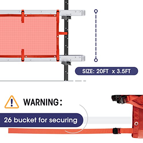 20 ft Pump Jack Safety Net for Construction Scaffold OSHA Compliant Debris Guard