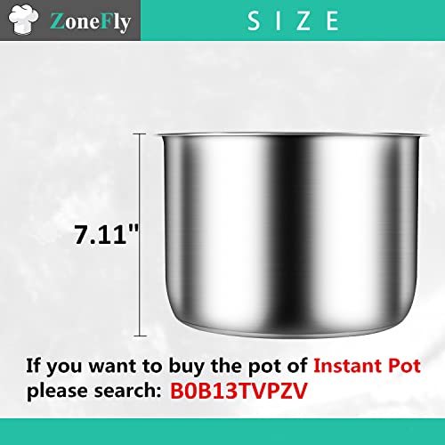 8Qt Inner Pot for Power Cooker XL PPC772 PPC780 WAL3 – Stainless Steel 18/8 3-Ply Bottom