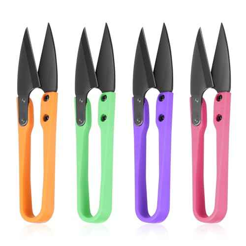 4PCS Mini Bonsai Pruning Scissors, Small Pruner Shears Bud Leaves Trimmer Stainless Steel Gardening Clippers for Flower Bud and Bonsai Trimming Pruners Trimmers for Sewing Gardening(Colorful)