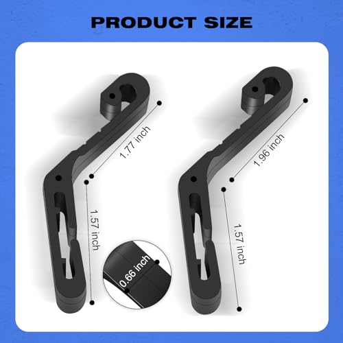 Hard Hat Light Clips,Helmet Light Holder Hook for Headlamp,Anti-Slip Stable Full Brim Hardhat Headlamp Accessory for Worker