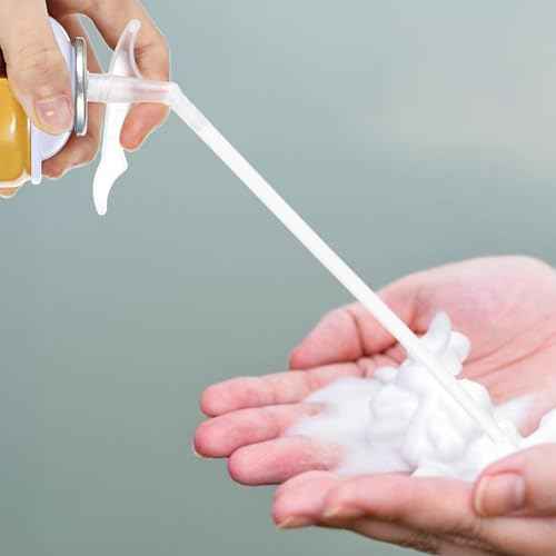 20PCS Spray Foam Nozzle, Plastic Spray Foam Replacement Tubes for Gap Filling Insulating DIY Spraying and Industrial Adhesives(Clear)