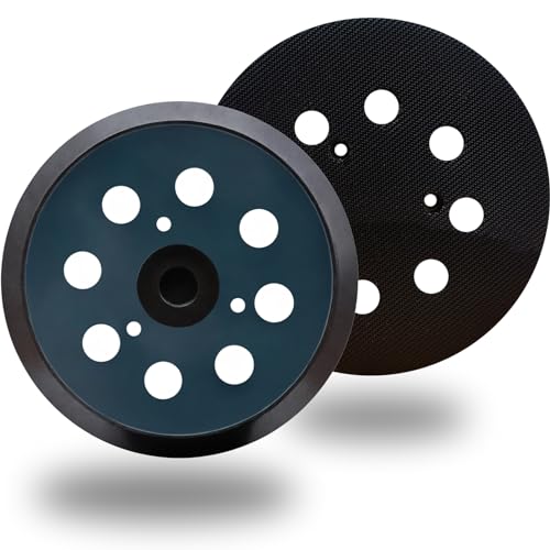 2 Pack 5 Inch 8 Hole Replacement Sander Pad for Makita Sander - 5" Hook and Loop Sanding Pad for Makita BO5010, BO5030/K, BO5031K, BO5041K, XOB01Z Random Orbit Sander
