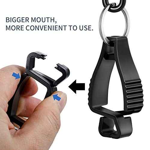Jetec 6 Pcs Glove Clips for Work Glove Holder Grabber Safety Clips for Construction Work Accessories Helmets Hanger Clamp