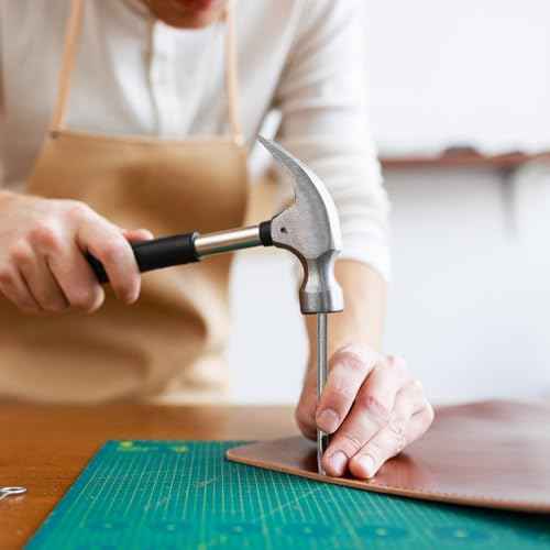 8 Size Oval Hole Punch for Leather 2mm-5mm, Boyistar Leather Craft Punch Tools Set Hollow Punching Oval Belt Hole Cutter Tool for Watch Band, Belt, with Storage Box