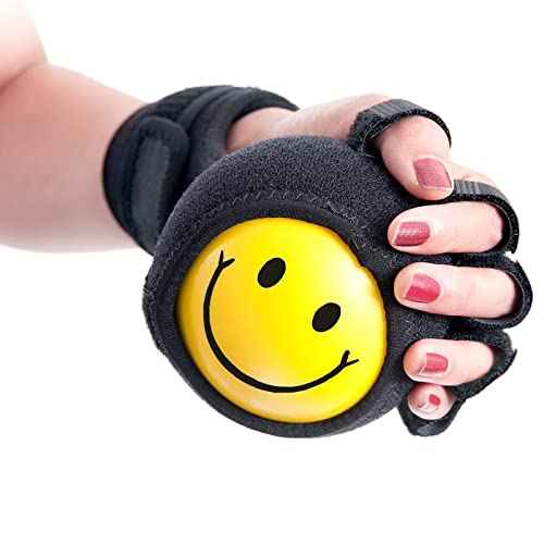 Anti-spasticity Ball Splint Hand Finger for Hand Stroke Hemiplegia Finger Recovery Spasm Dystonia Hemiplegia Finger Training Hand Functional Impairment for Children and Men and Women (Small)