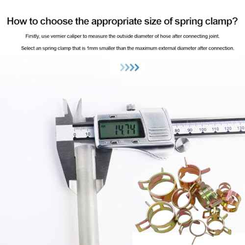 Tnisesm 70 Pcs 6-16mm Spring Hose Clamp Assortment kits, Silicone Vacuum Hose Action Pipe Clamp Low Pressure Air Clip Clamp for Hose Clamps(6mm, 9mm, 10mm, 11mm, 12mm, 14mm, 16mm) TN-23