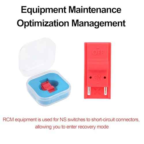 2pcs RCM Jig Tool for Switch Console, RCM Loader Clips Short Circuit Tool for Modding & Recovery Mode (Red)