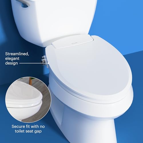 Brondell Ecoseat 101 Non-Electric Elongated Bidet Toilet Seat - White, S101