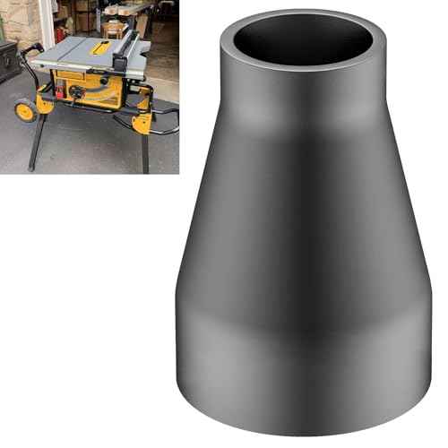 Table Saw Vacuum Adapter 2 1/2" Outlet Dust Collection Adapter for DeWalt 4 gallon vacuum DWE7491 DWE7491RS Table Saws & Shop Vac (DXV10P)