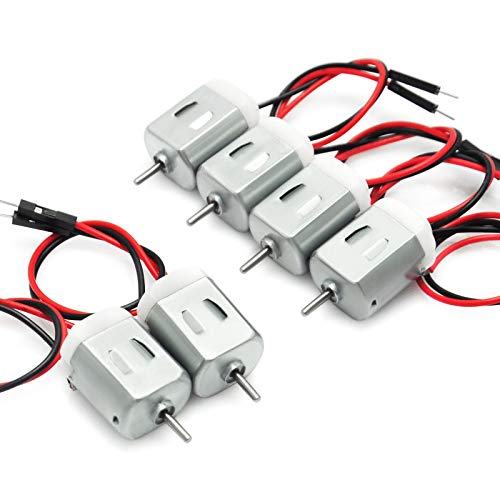 Miniature DC Motor 1.5V-6V for Arduino Robotics Projects - Pack of 6
