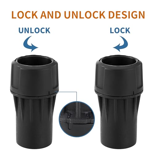 DWV9000 Universal Quick Connector for DeWalt Dust Extractors, 1-1/4 Inch Vacuum Hose Dust Collection Adapter, Vacuum Attachments Fits Sanders, Miter Saws, Table Saws, and Various Tools & Shrouds (1)