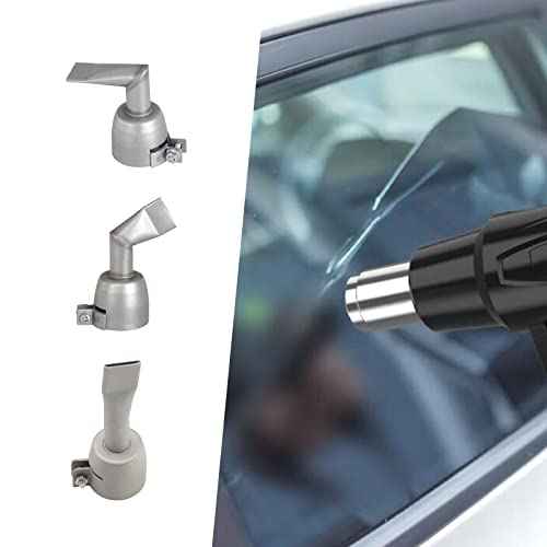 3pcs Hot Air Gun Stainless Steel Heat Gun 20mm Flat Welding Nozzle for PVC Plastic Sheet Soldering Accessories