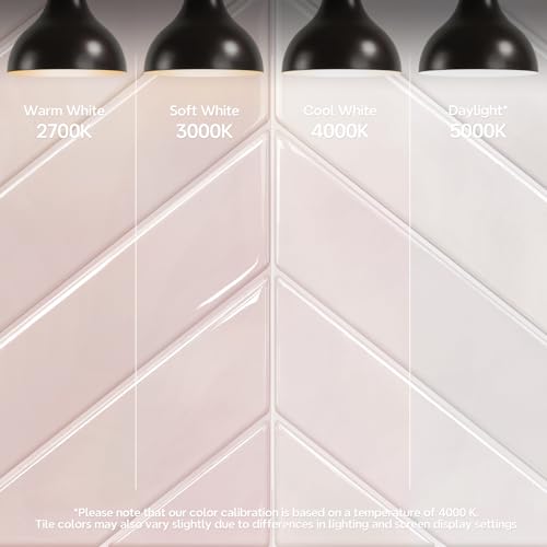 STICKGOO Pink Herringbone Peel and Stick Backsplash Tiles - Waterproof, 10 Sheets