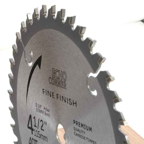 4-1/2 Inch Ultra-Thin Fine Finish Wood Cutting Circular Saw Blades, 3/8 Inch Arbor, 40-Tooth, 2-Pack