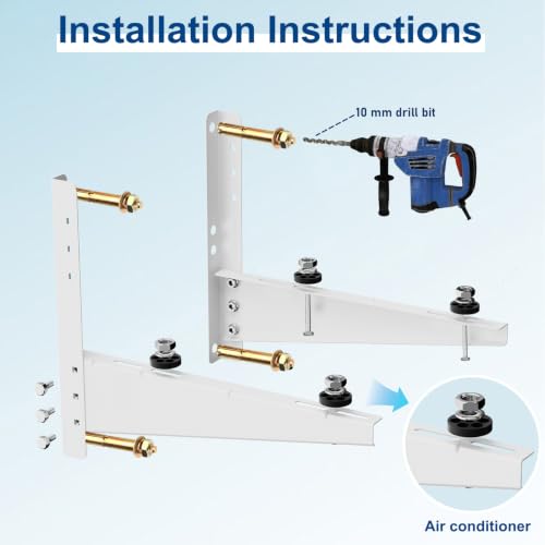 Small Mini Split Wall Mounting Bracket for 9,000-18,000 BTU AC - Duiliuu