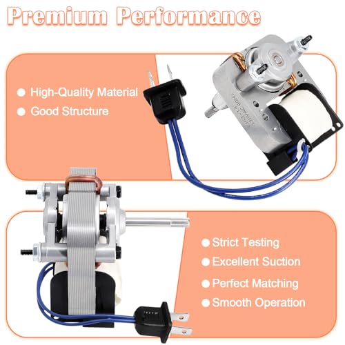 Hiorucet BP27 Fan Motor Replacement for Broan Nutone Bathroom Exhaust Fan - Model 678, 688, 663, 671