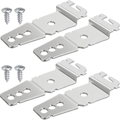 Dishwasher Mounting Bracket Set, 4-Pack with Clips for Whirlpool/Kenmore/Maytag
