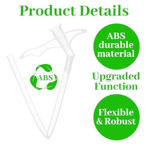 20PCS Spray Foam Nozzle, Plastic Spray Foam Replacement Tubes for Gap Filling Insulating DIY Spraying and Industrial Adhesives(Clear)