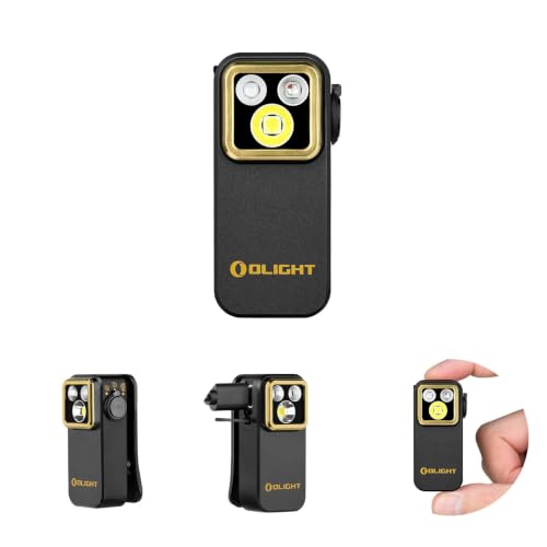 OLIGHT Oclip Pro S Rechargeable EDC Clip-On Flashlight Black