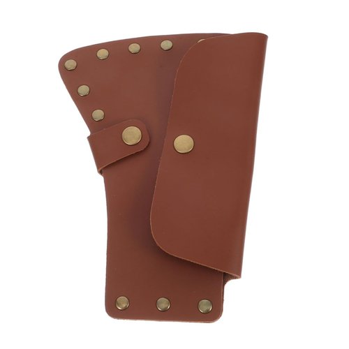 CAXUSD Portable PU Axe Protector Sleeve for Outdoor Camping Hand Axe Cover with Safety Guard for Hiking and Woodworking