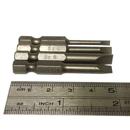 aiyun 12 Piece Slotted Phillips Head Drill Bits, 1/4 Hex Shank Magnetic Screw Driver Bit Set S2 Steel 2 Inch Long Screwdriver Sets (2 Inch)