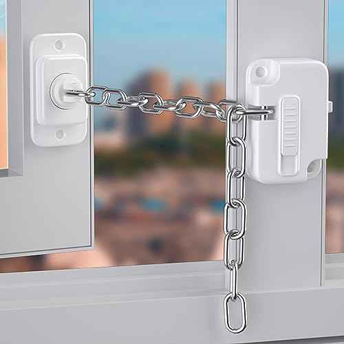 Cabinet Locks for Babies (2 Pack), Heavy Refrigerator Lock, for Fridge, Cabinets, Drawers, Dishwasher, Toilet, Window and Child Locks for Cabinets, Strong non-marking Adhesive No Drilling