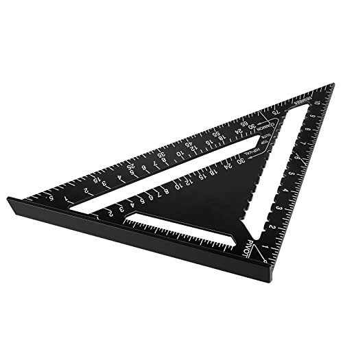 Aluminum 12-inch Rafter Square Professional Carpenter Measuring