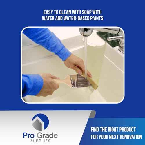 Pro Grade - Paint Brushes - 2Ea 3" Angle Brushes