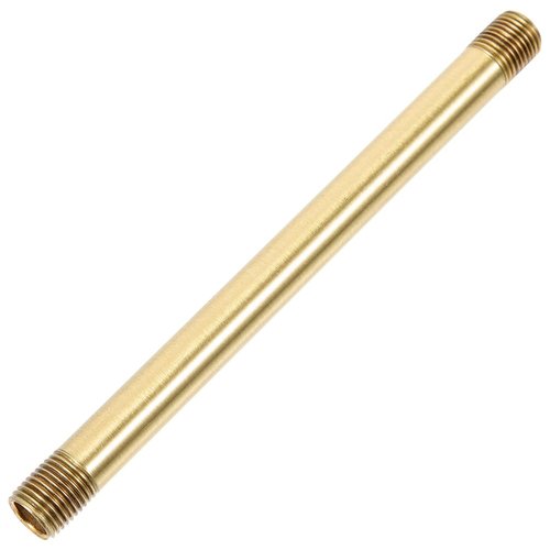 M10 Copper Threaded Extension Rod for DIY Lamp Kits, Pendant Light, and Table Lamp Repair - 7.87 Inch Golden Hardware Part