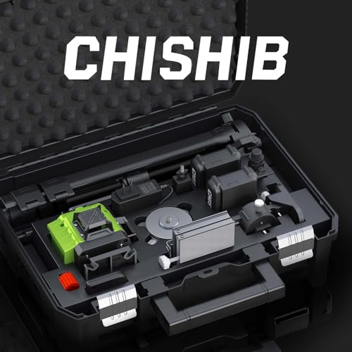 CHISHIB 360° Green Cross Line Laser Level Kit with Tripod & Magnetic Bracket