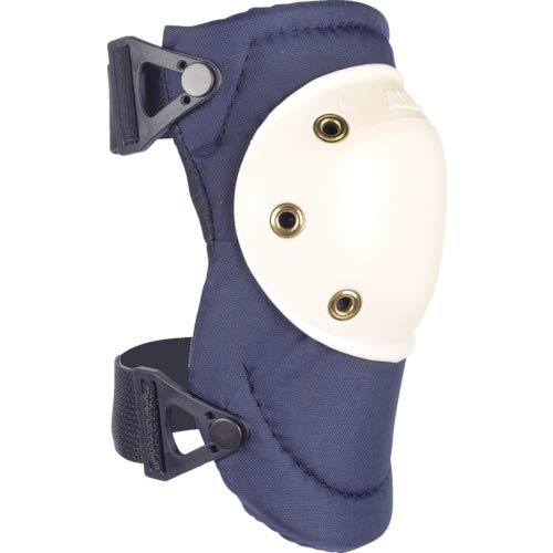 ALTA 50903 AltaPRO Knee Protector Pads, Navy Cordura Nylon Fabric, AltaLOK Fastening, Hard Cap, Round, White (One Pair)