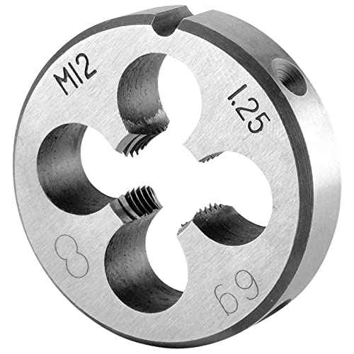 Burkit Metric M12 X 1.25 Round Threading Die, M12 x 1.25 Machine Thread Die Right Hand
