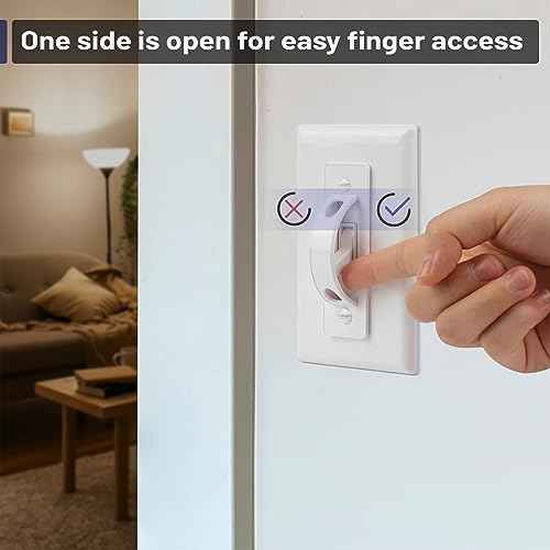 Bates- Light Switch Guard Cover, 6 Pack, White, Toggle Switch Cover, Light Switch Blocker, Light Switch Cover Child Proof Light Switch Cover Guard, Lightswitch Cover, Toggle Switch Guard