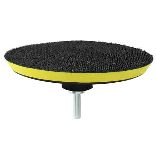 Litoexpe 2 Pack 6 Inch Hook and Loop Backing Pads with M14 Thread Drill Adapter, Car Orbital Sander Polisher Buffer Backing Plate for Sanding Discs Wool Sponge Pad