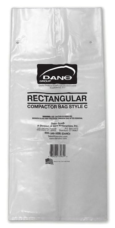 Dano 50-Pack 4-Mil Rectangular Trash Compactor Bags for KitchenAid Tilt-Away Baskets