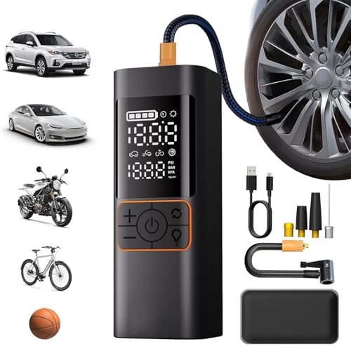 Hieha Cordless Tire Inflator Portable Air Compressor 180 PSI with Auto Shut-Off